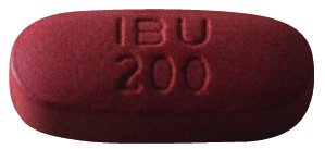 Ibuprofen Caplet 200 mg (F/C brown)