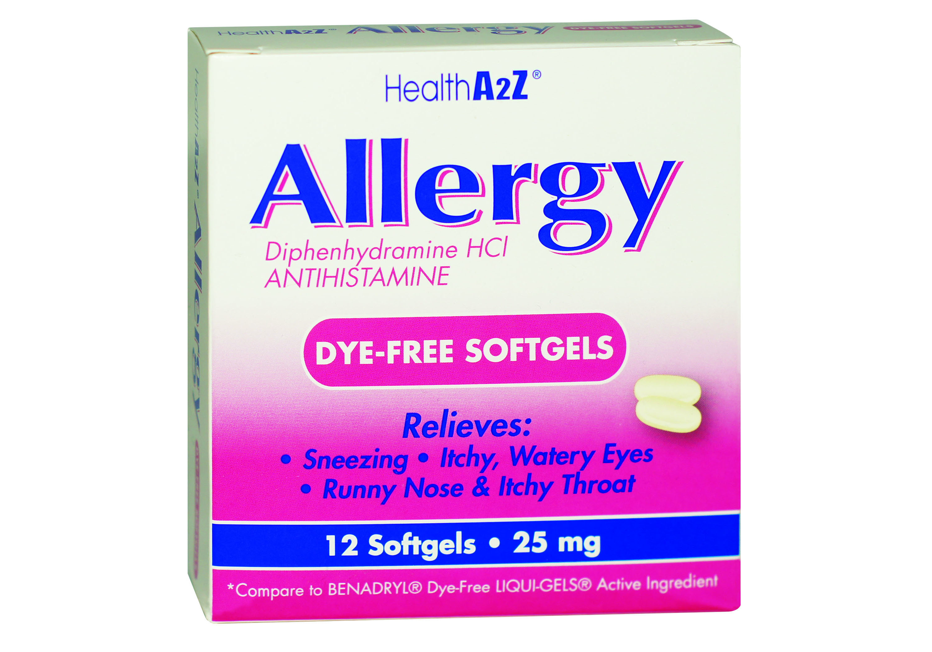 HealthA2Z Allergy Dye-Free Softgels