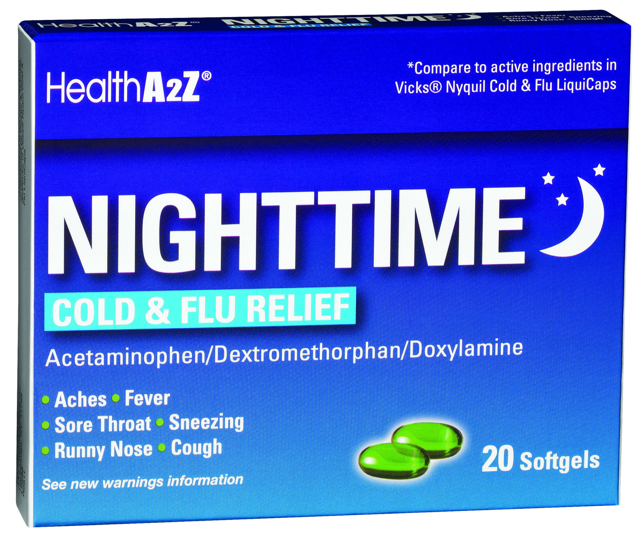 HealthA2Z® Nighttime Cold & Flu Relief